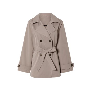 esmara® Damen Trenchcoat mit breitem Reverskragen -...