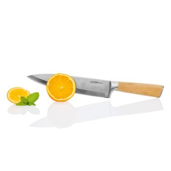 LIVARNO home Kochmesser / Santoku-Messer / Hackmesser, mit Bambus-Griff (Kochmesser) - B-Ware sehr gut