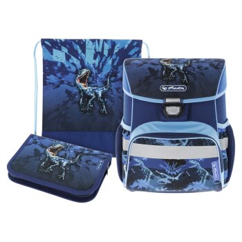 HERLITZ Schulranzen-Set Loop Plus, 3-teilig, T-Rex -...
