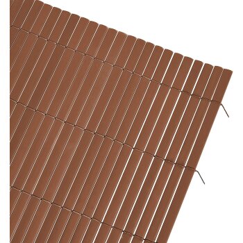 Ribelli Sichtschutzmatte, aus PVC, 140 x 500 cm, braun - B-Ware neuwertig