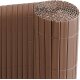 Ribelli Sichtschutzmatte, aus PVC, 140 x 500 cm, braun - B-Ware neuwertig
