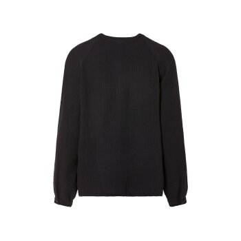 esmara® Damen Bluse aus weichem Baumwollmusselin (schwarz, 38) - B-Ware neuwertig