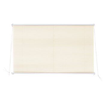 LIVARNO HOME Plissee-Rollo für Fenster, 85 x 130 cm (Creme) - B-Ware sehr gut