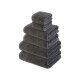 LIVARNO home Frottier-Set, 6-teilig (dunkelgrau) - B-Ware neuwertig