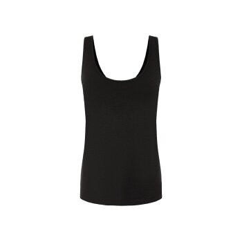 esmara® Damen Tops, 2 Stück, mit weitem Rundhalsausschnitt (schwarz/beige, S(36/38)) - B-Ware neuwertig