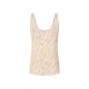 esmara® Damen Tops, 2 Stück, mit weitem Rundhalsausschnitt (schwarz/beige, S(36/38)) - B-Ware neuwertig