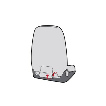 ULTIMATE SPEED® 12-teiliges Autositzbezug-Set, schwarz - B-Ware neuwertig