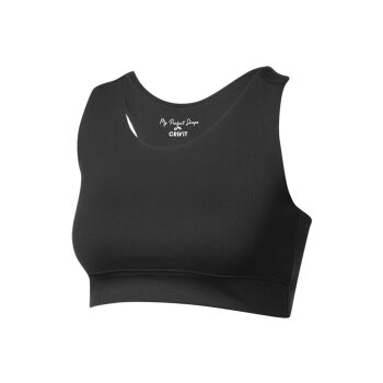 CRIVIT Damen Sportbustier, Light Level, mit formendem Effekt (schwarz, S(36/38)) - B-Ware sehr gut