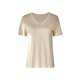 esmara® Damen Pyjama mit Gummizugbund und Bindeband (beige, M(40/42)) - B-Ware neuwertig
