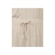 esmara® Damen Pyjama mit Gummizugbund und Bindeband (beige, M(40/42)) - B-Ware neuwertig