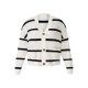 esmara® Damen Oversize-Cardigan mit Knöpfen (weiß/schwarz, M(40/42)) - B-Ware neuwertig