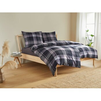 LIVARNO home Weiche Flanellbettwäsche, 140 x 200 cm,...