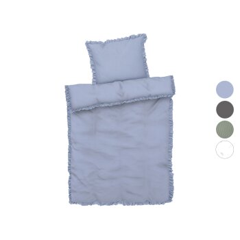 LIVARNO home Mikrofaser-Satin-Bettwäsche, 155 x 220...