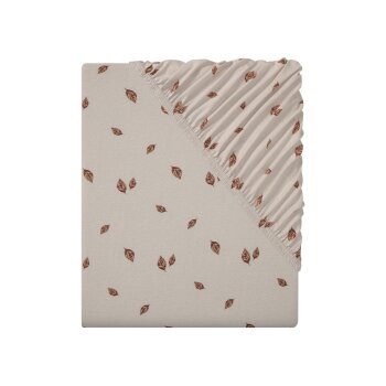 LIVARNO home Jersey-Spannbettlaken, herbstliches Design,...