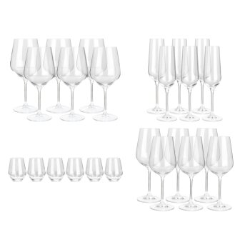 Rotwein-/Sekt-/Trink-/Weißweingläser, 6er-Set...