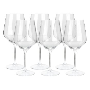 Rotwein-/Sekt-/Trink-/Weißweingläser, 6er-Set...