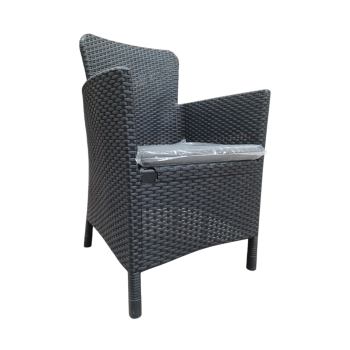 Allibert by Keter Miami Dining Chair mit Kissen, graphite...