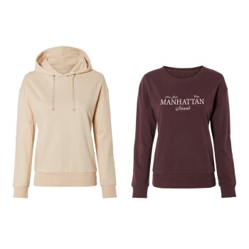 esmara® Damen Sweatpullover / Sweathoodie, leger...