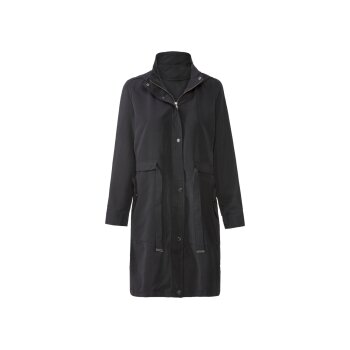 esmara® Damen Parka, leger geschnitten, mit Stehkragen (schwarz, 36) - B-Ware neuwertig