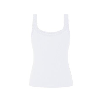 esmara® Damen Tops, 3 Stück, in modischer Ripp-Qualität (schwarz/weiß, M (40/42)) - B-Ware neuwertig
