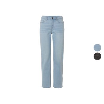 esmara® Damen Jeans, Straight Fit, mit hoher...