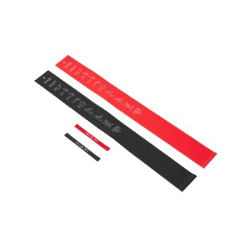 CRIVIT Fitnessbänder-Set, 4-teilig (Rot/schwarz) - B-Ware neuwertig