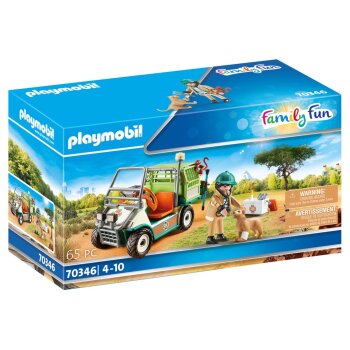 Playmobil-Set, inkl. 1 Figur (Zoo-Tierarzt mit Fahrzeug) - B-Ware neuwertig