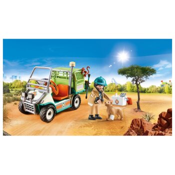 Playmobil-Set, inkl. 1 Figur (Zoo-Tierarzt mit Fahrzeug) - B-Ware neuwertig