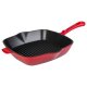 LIVARNO home Gusseisen-Grillpfanne, mit beidseitigem Ausgießer L 27,5 cm x B 24,5 cm - B-Ware