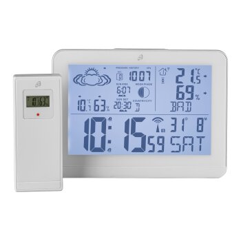 AURIOL® Design-Funkwetterstation, weiß - B-Ware...