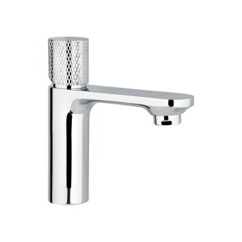 LIVARNO home Waschtischarmatur mit Knopfhebel (silber) - B-Ware neuwertig