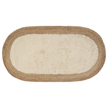 LIVARNO home Juteteppich, aus reinem Naturmaterial (Oval) - B-Ware neuwertig