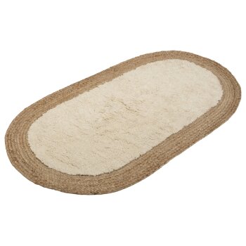 LIVARNO home Juteteppich, aus reinem Naturmaterial (Oval) - B-Ware neuwertig