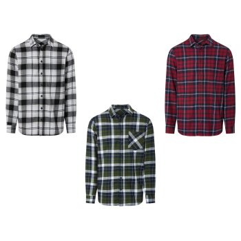 LIVERGY® Herren Flanellhemd, aus reiner Baumwolle -...