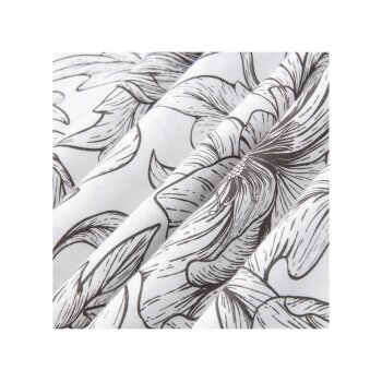 LIVARNO home Edel-Renforcé-Bettwäsche, 135 x 200 cm (Blumen/weiß) - B-Ware neuwertig