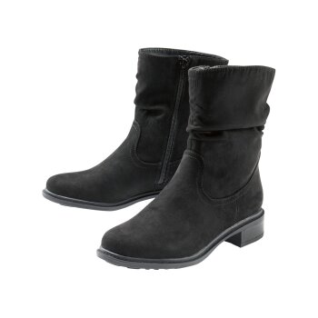 esmara® Damen Stiefeletten mit seitlichem Reißverschluss (schwarz, 36) - B-Ware neuwertig