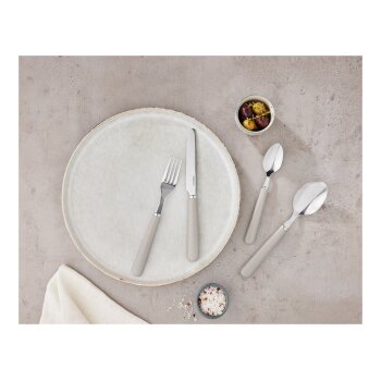 ERNESTO® Edelstahl-Besteck-Set, 24-teilig (beige) - B-Ware sehr gut