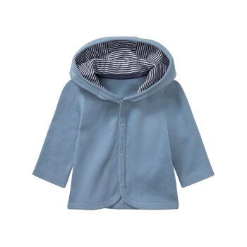 lupilu® Baby Jäckchen, reine Bio-Baumwolle, 2er Set (grau/blau, 86/92) - B-Ware neuwertig