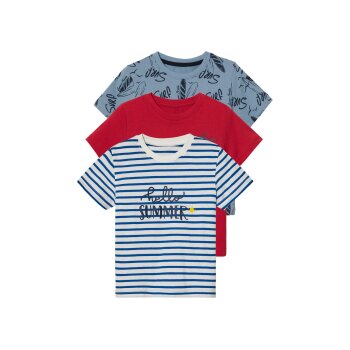 lupilu® Kleinkinder T-Shirts, 3 Stück, reine...
