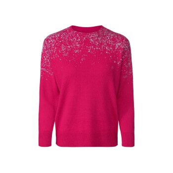 esmara® Damen Pullover mit festlichem Glitzereffekt (pink, L(44/46)) - B-Ware neuwertig