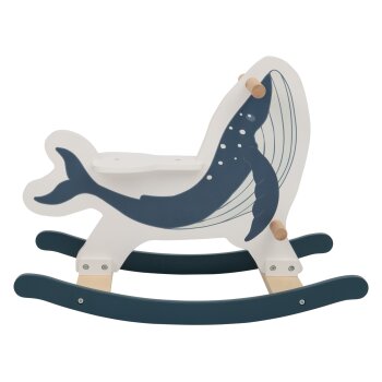 Playtive Holz-Schaukelwal \ Holz-Laufrad, aus Echtholz (Schaukeltier Wal) - B-Ware sehr gut