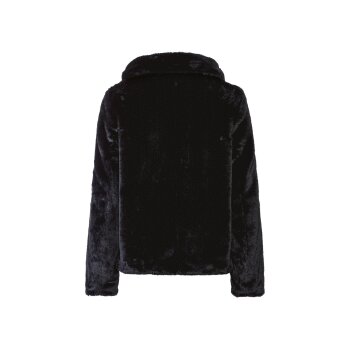 esmara® Damen Jacke in Plüschqualität (schwarz, M(40/42)) - B-Ware neuwertig