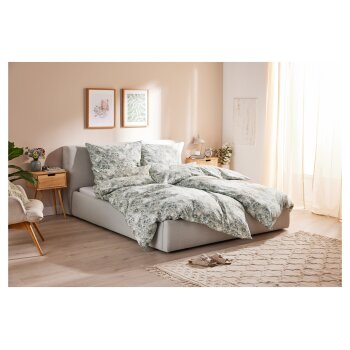 LIVARNO home Jersey-Spannbettlaken, 140-160 x 200 cm (hellgrau) - B-Ware sehr gut