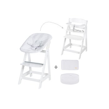 roba 2-in-1 Treppenhochstuhl Born Up Zickzack, mit Sitzverkleinerer - B-Ware sehr gut