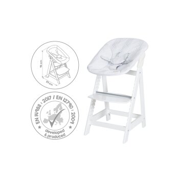 roba 2-in-1 Treppenhochstuhl Born Up Zickzack, mit Sitzverkleinerer - B-Ware sehr gut