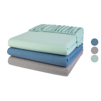 LIVARNO home Feinbiber-Spannbettlaken, 140-160 x 200 cm -...