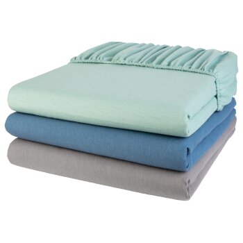 LIVARNO home Feinbiber-Spannbettlaken, 140-160 x 200 cm -...