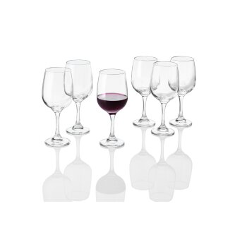 LIVARNO home Gläserset aus Glas, 6-teilig (Rotwein) - B-Ware neuwertig