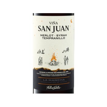 Felix Solis Viña San Juan Merlot Syrah Tempranillo La Mancha DO trocken vegan, Rotwein 2024