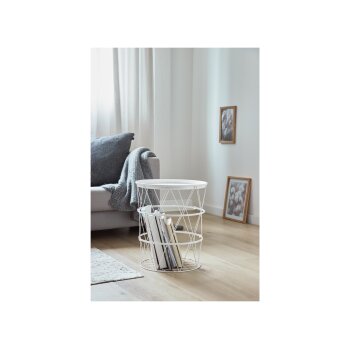 LIVARNO HOME Beistelltisch, mit abnehmbarer Tischplatte (Weiß) - B-Ware neuwertig